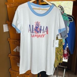 NWT Lularoe Liv Aloha Summer Pineapple Size XL